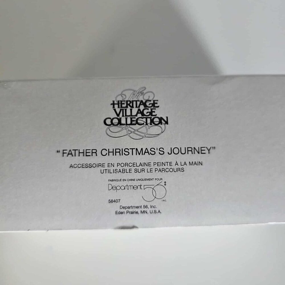 EUC Dept 56 "Father Christmas's Journey" Heritage Collection Vintage - Picture 9 of 10